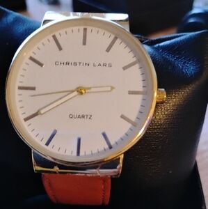 Gold and Brown Men's Christin Lars Watch
